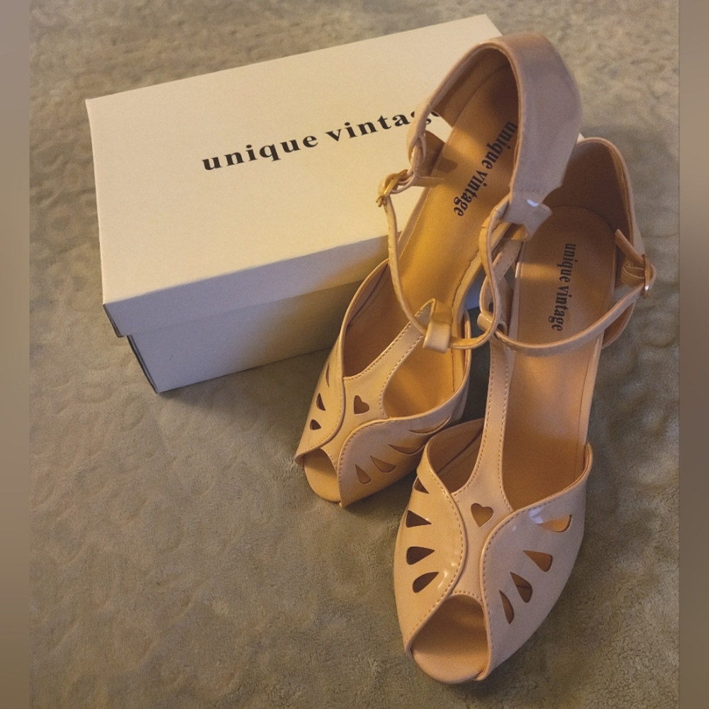 T-strap heels